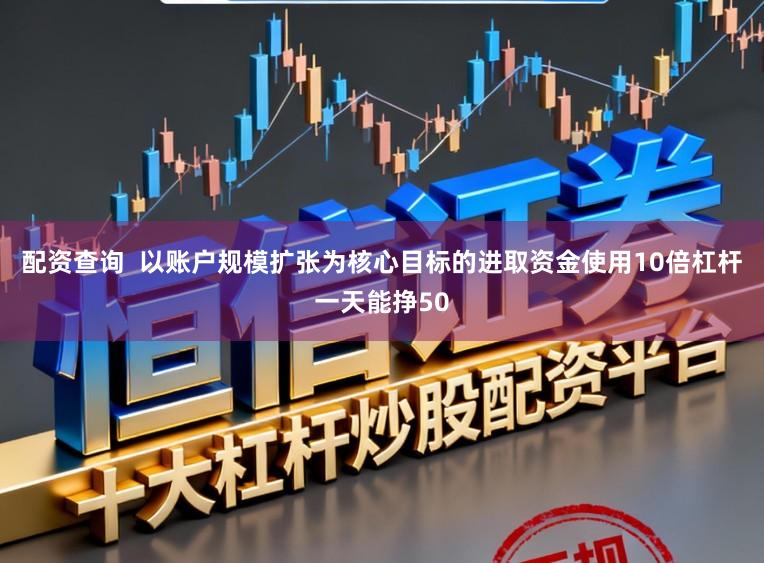 配资查询 以账户规模扩张为核心目标的进取资金使用10倍杠杆一天能挣50