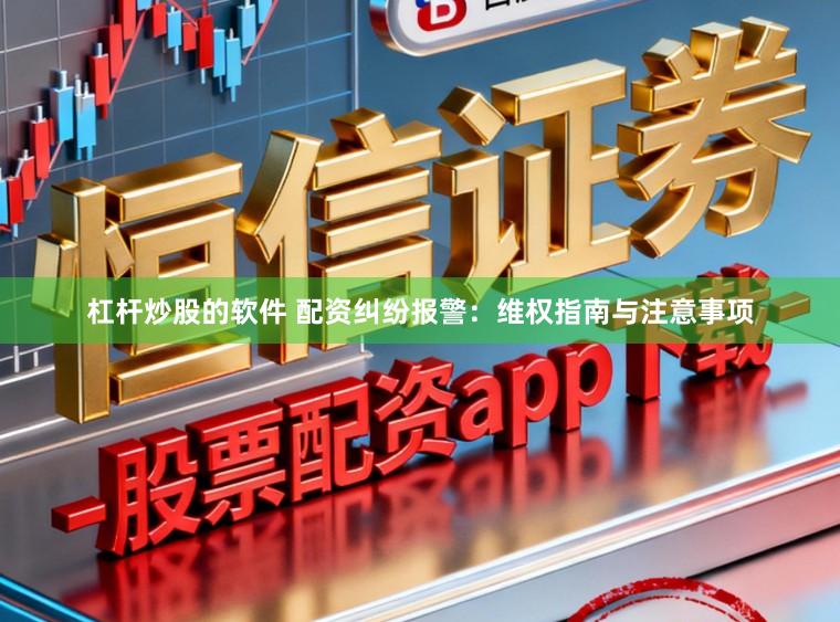 杠杆炒股的软件 配资纠纷报警：维权指南与注意事项